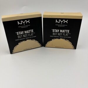 NYX Stay Matte But Not Flat Powder Foundation SMP02 Nude Set of 2